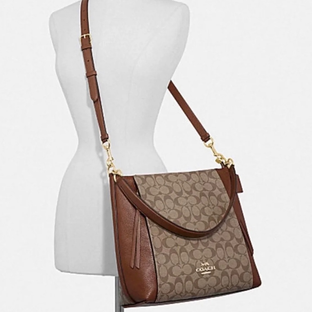 Coach Marlon Hobo in Signature Canvas